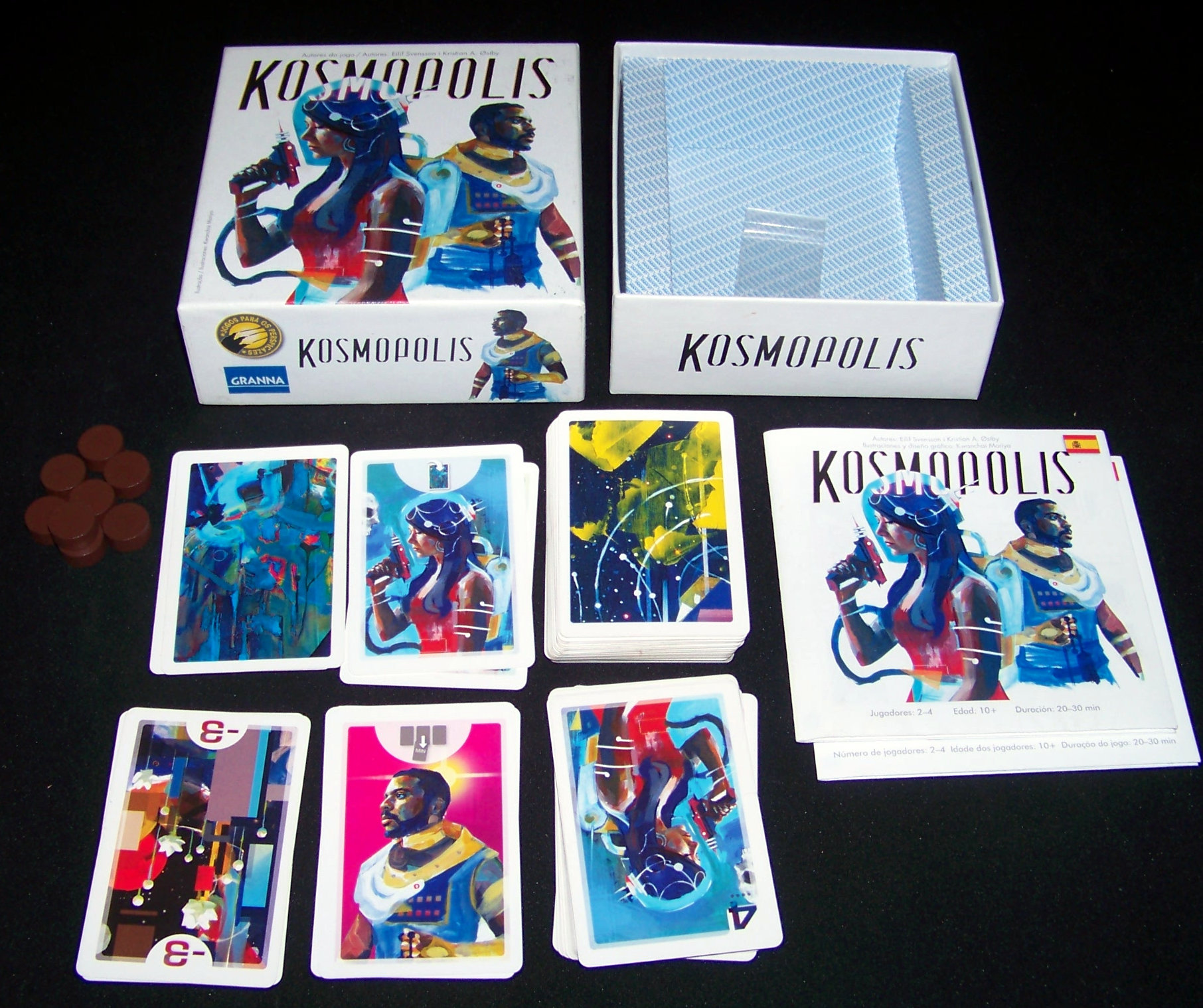 Juego de mesa Kosmopolis - contenido