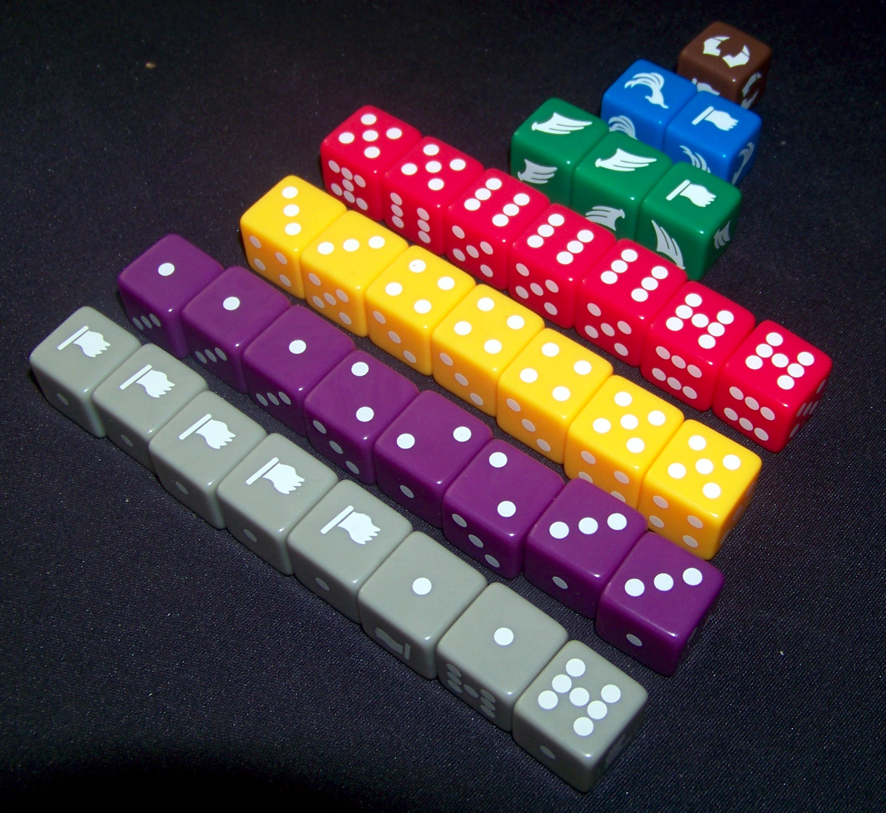 Juego de mesa Mino Dice - dados