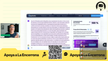 Sifuentes pasa el texto de Dina Boluarte y muestra que probablemente lo ha hecho una IA.
