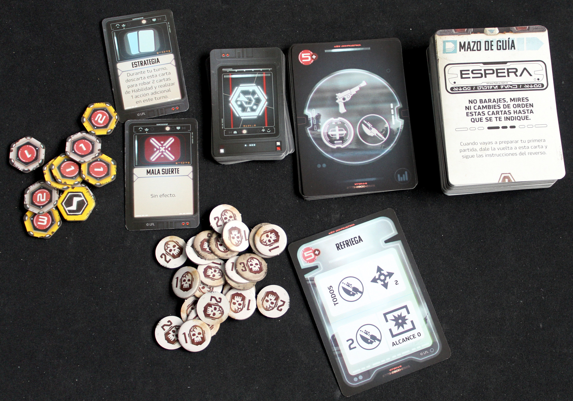 Juego de mesa The Mandalorian - Algunos elementos básicos