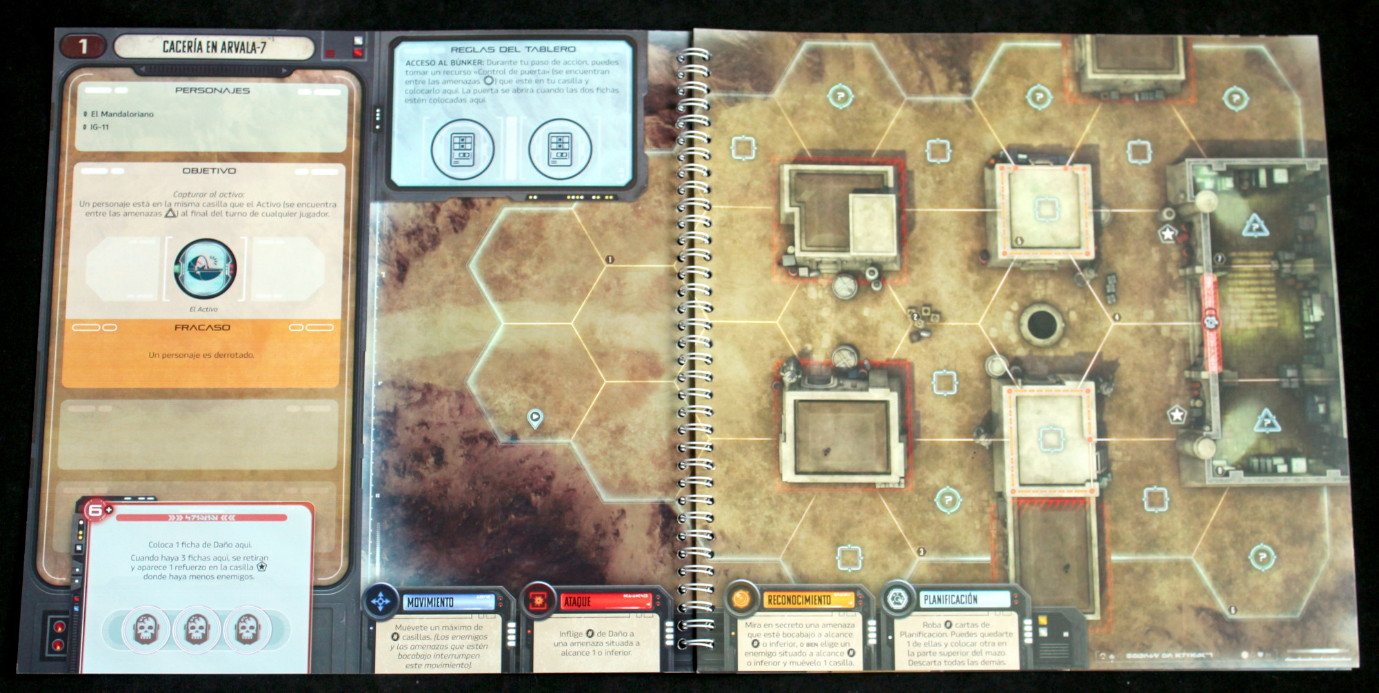 Juego de mesa The Mandalorian - el primer mapa
