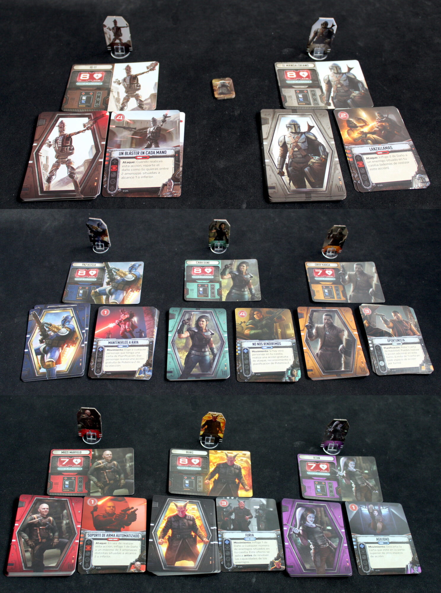 Juego de mesa The Mandalorian - Personajes