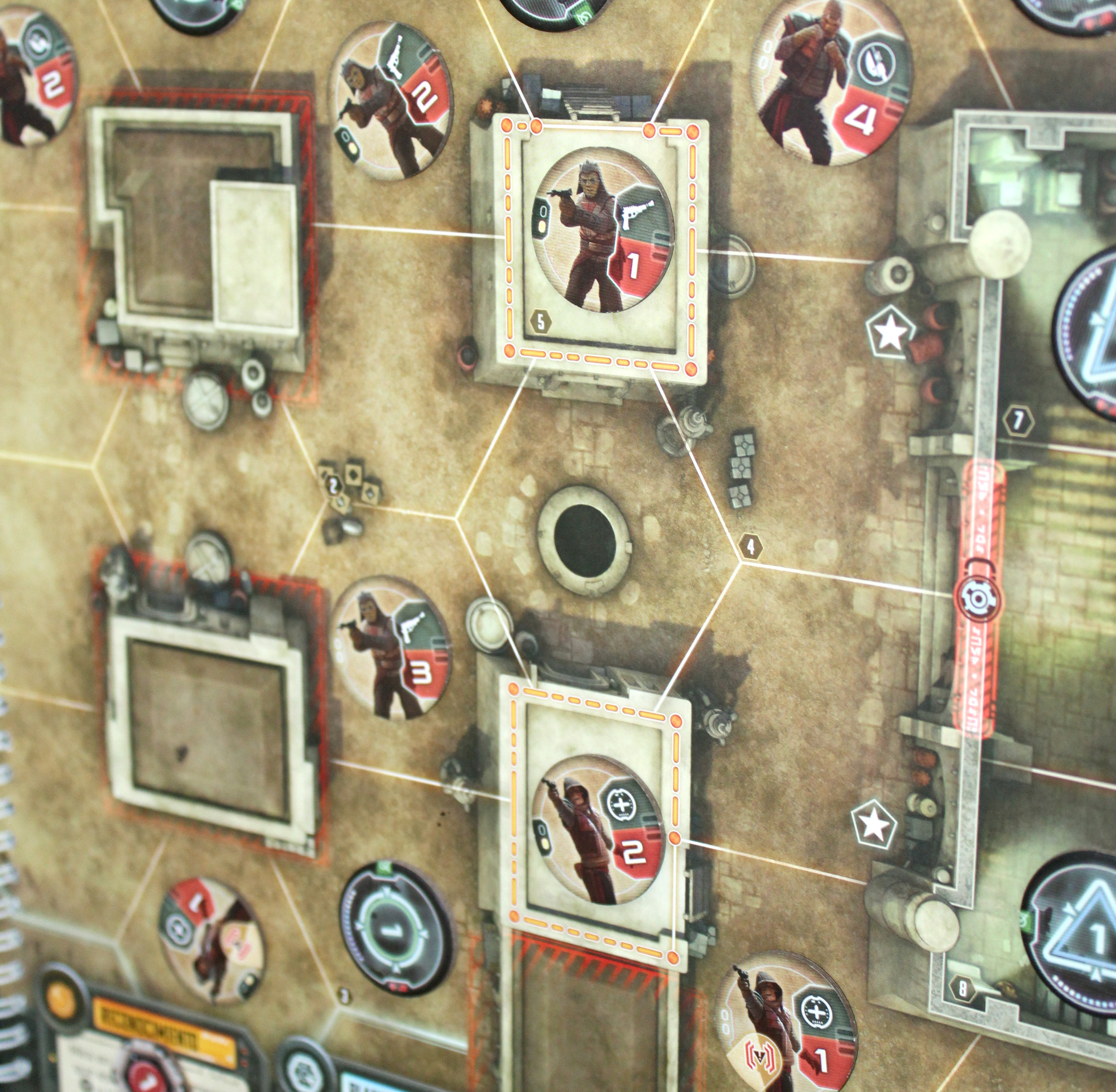 Juego de mesa The Mandalorian - detalle del mapa