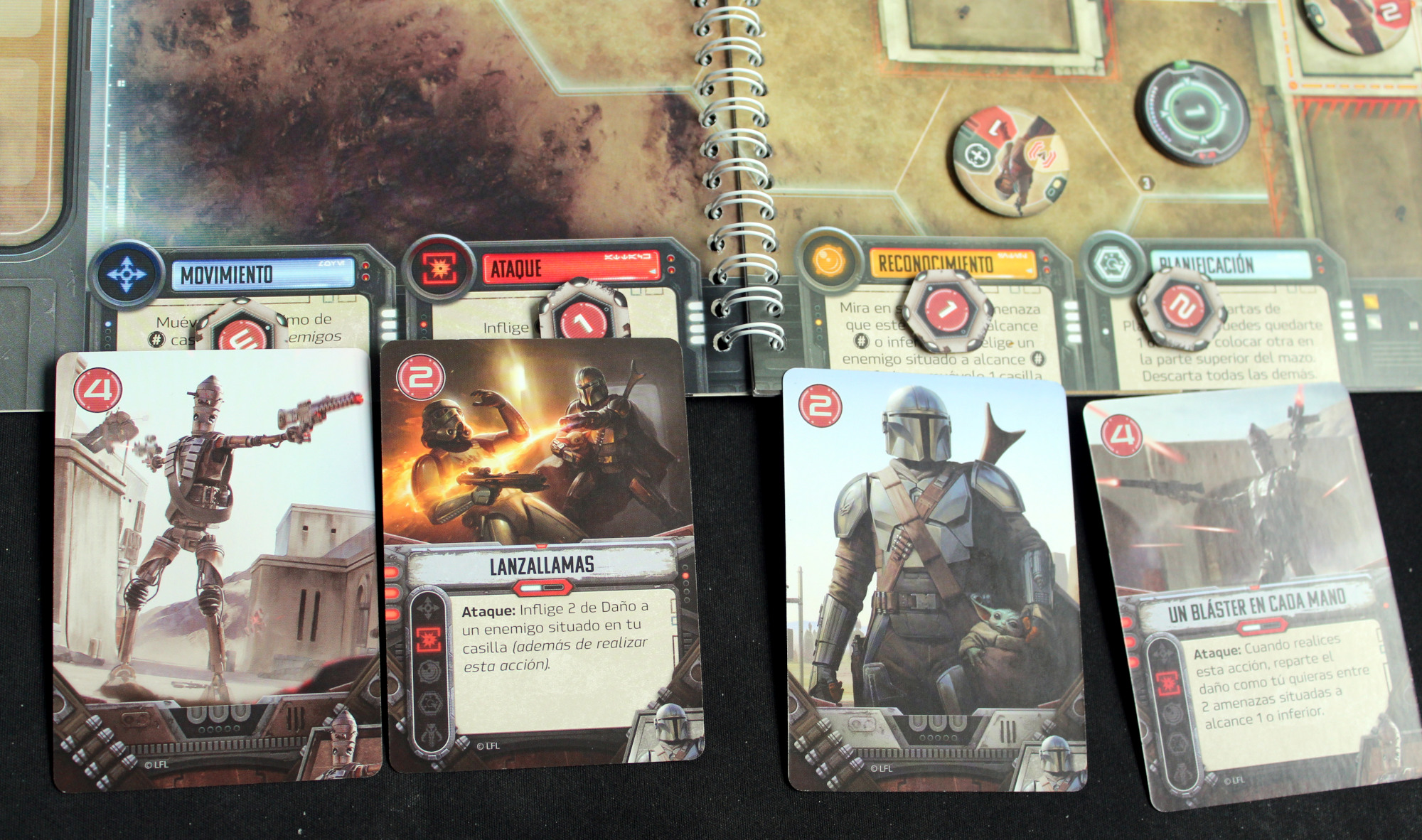 Juego de mesa The Mandalorian - Ejemplo de partida