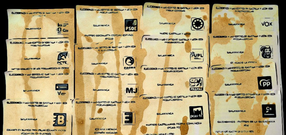 Papeletas de CyL editadas