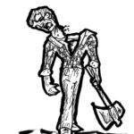 Inktober 2019 día 28 - leñador (VoraZ de Sangre)